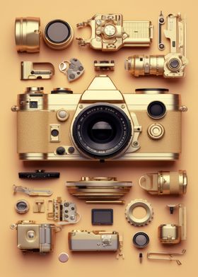 Knolling Camera Gear