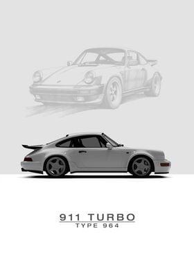 Porsche 964 turbo 1993 Whi