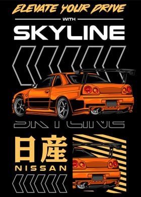 Sky Line Racing Car