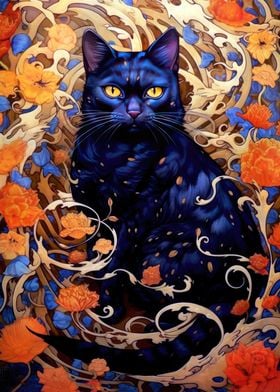 Petals and Purrfection cat