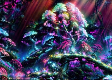 Fantasy magic forest