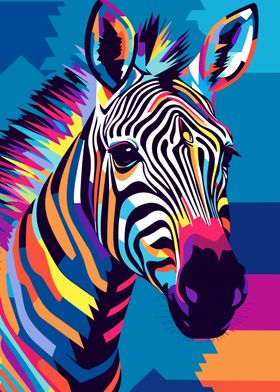 Zebra Animal Pop Art