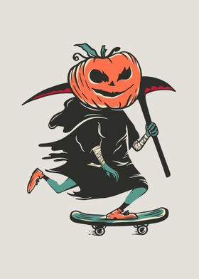 Halloween Grim Reaper Skat