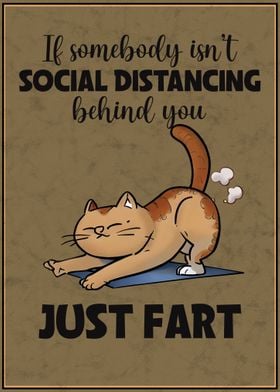 Funny Cat Poster Vintage