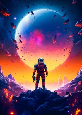 Space adventures colorful