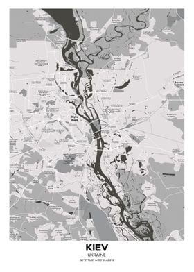 Kiev Ukraine streetmap