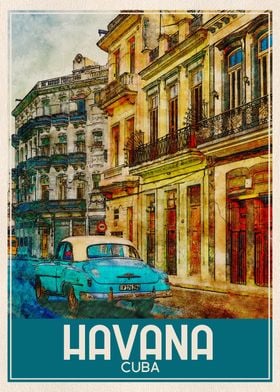 Travel Art Havana Cuba
