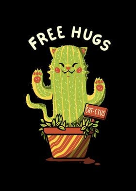 Catctus Free Hugs Cats