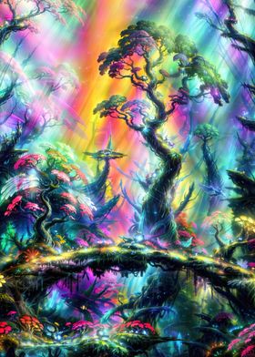 Fantasy magic tree