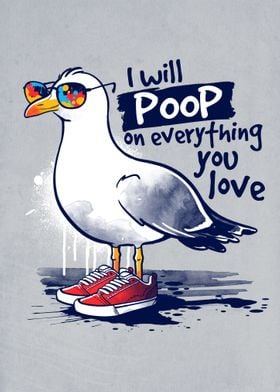 Seagull poop