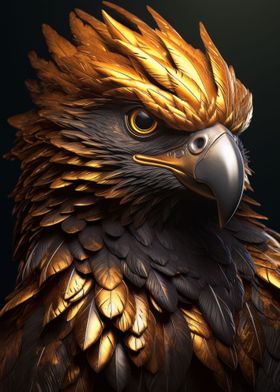 gold eagle in black 