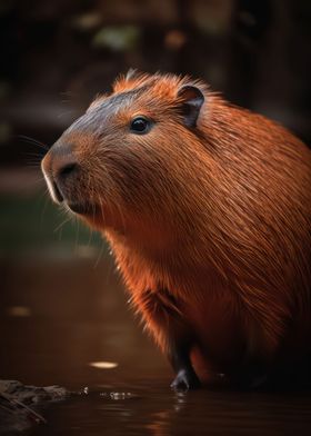 Gentle capybara