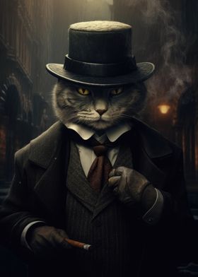 Mafia Mobster Cat Meme