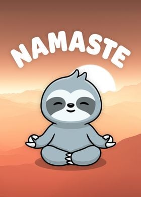 Namaste Happy Yoga Sloth