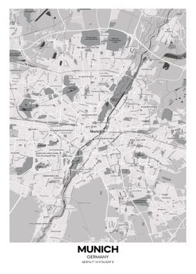 Munich germany map