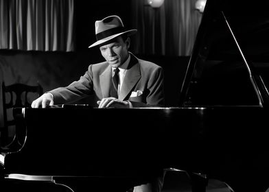 Vintage Crooner at Piano