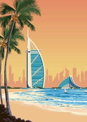Dubai Travel Print