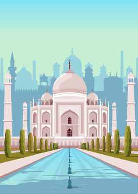 Taj Mahal Travel Print