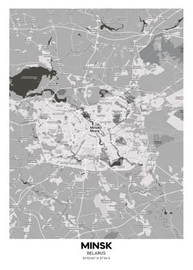 Minsk belarus streetmap