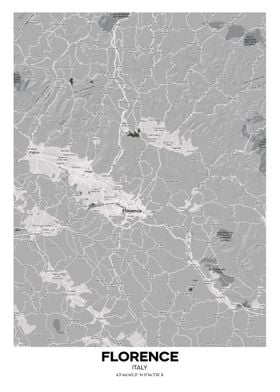 Florence Italy streetmap