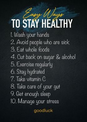 Easy ways to stay healthy