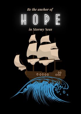 Stormy Sea Anchor of Hope 