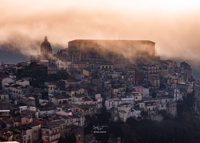 Sunrise over Ragusa