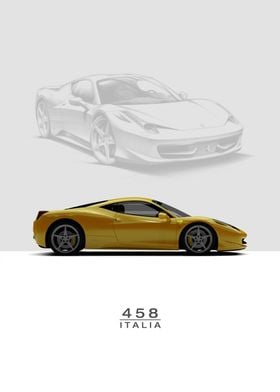 Ferrari 458 Italia Yellow