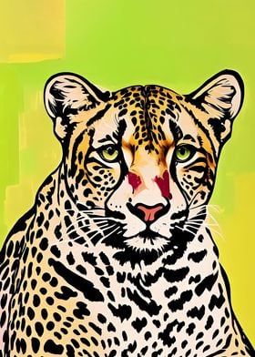 Artistic Cheetah Poster