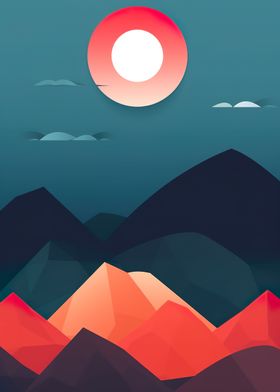 Abstract Mountain Nature