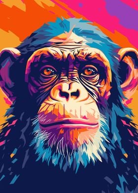 Monkey Animal Pop Art