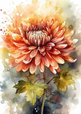 Chrysanthemum Flower Art