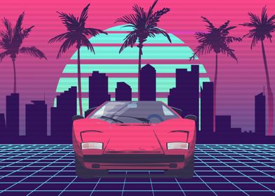 retro future 80s style