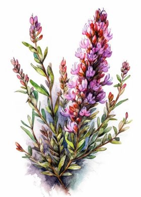 Heather Flower Painting