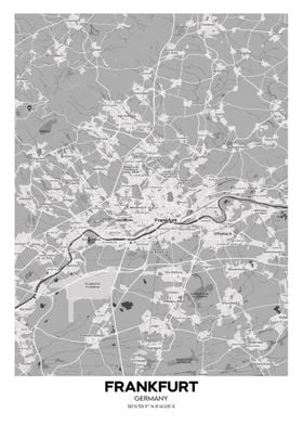 Frankfurt Germany map