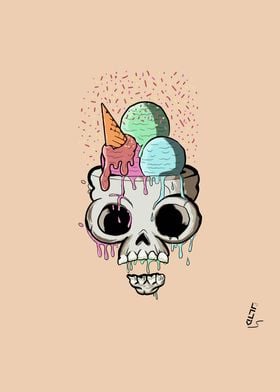 ice cream skull