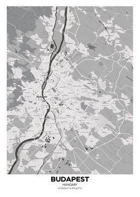 Budapest Hungary map