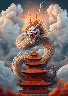 Chinese Dragon Landscape 