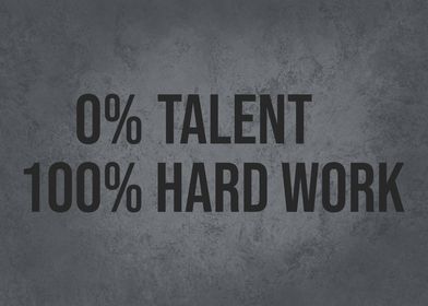 Talent vs Hard Work