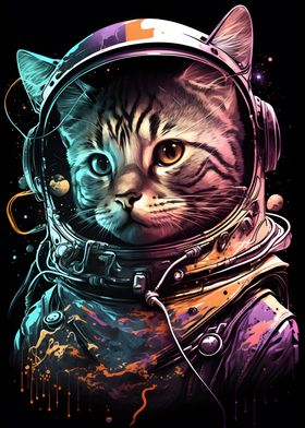 Cat as an Astronaut