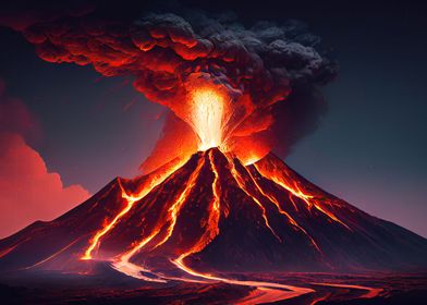 erupting nature