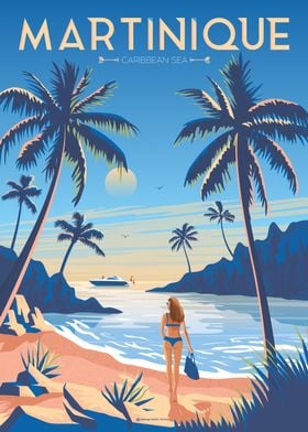 Martinique Travel Poster