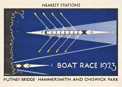 Boat Race poster 1923