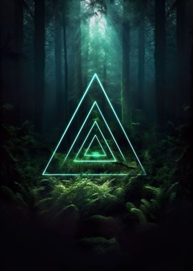 Triangles Abstract Forest