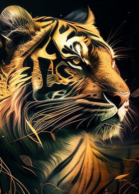 Black and Gold Tiger