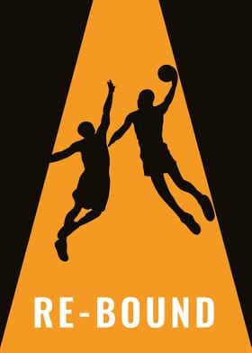 rebound basketball art