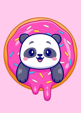 Sweet Doughnut Panda