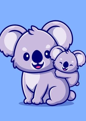 Charming Koala Family