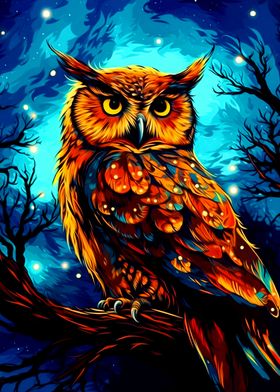 Colorful Owl