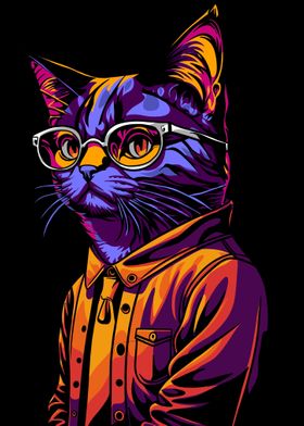 Cat Pop Art